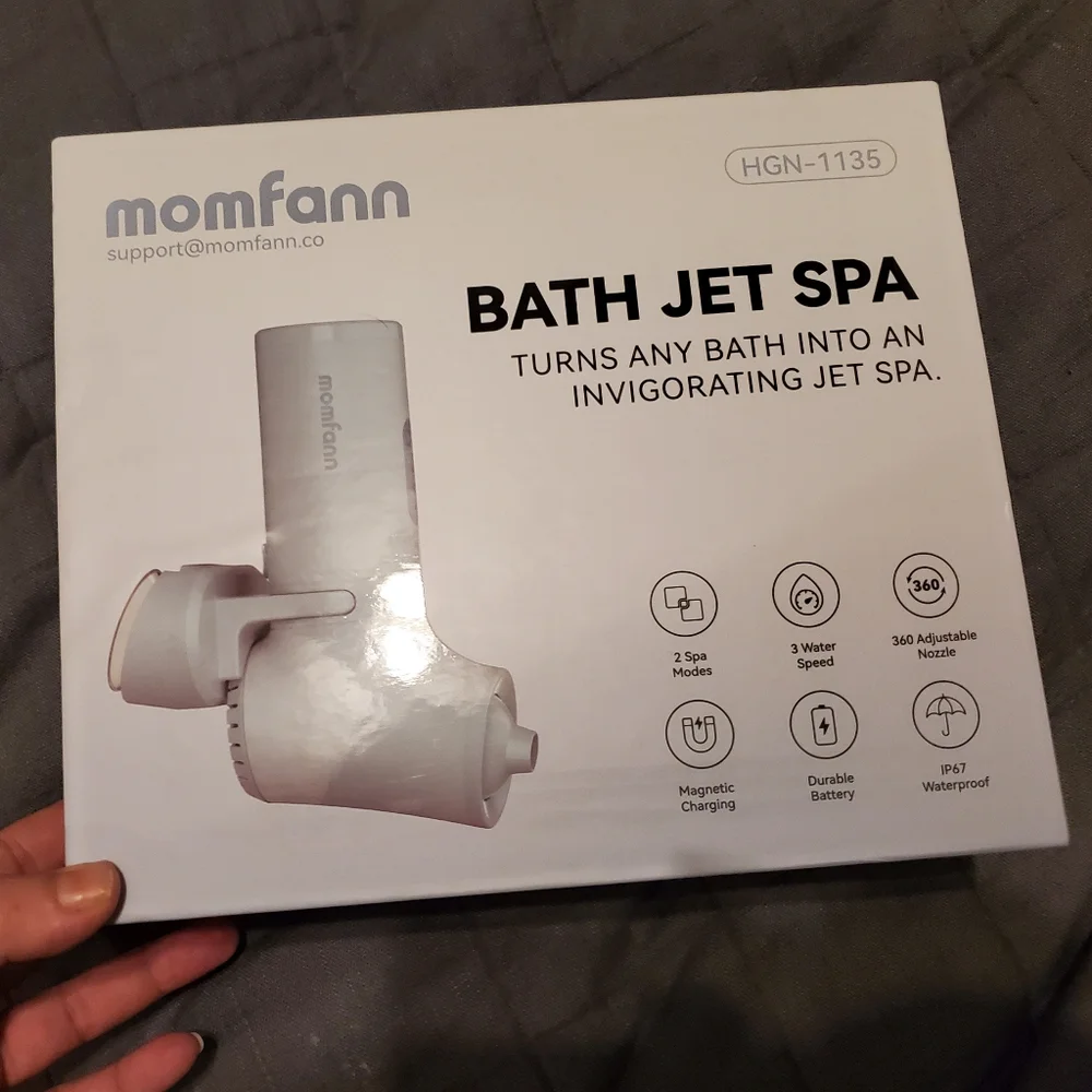 Momfann Cordless Bath Jet Spa – Portable Bathtub Accessory
